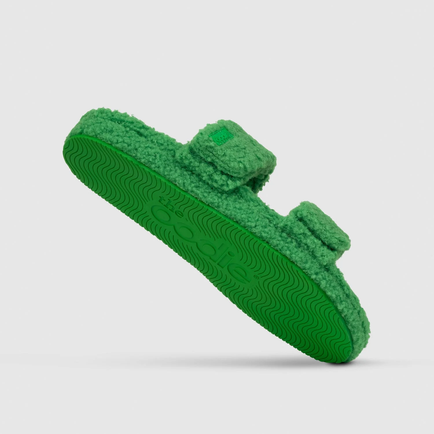 Green Two Strap Sherpa Slide - Image 4